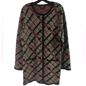 Pendleton 100% Merino Wool Long Cardigan Sweater Size Medium